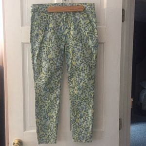 Gap Multi-Colored Blue/Green Skinny Pants